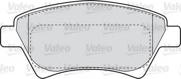 Комплект тормозных колодок, дисковый тормоз VALEO 598558