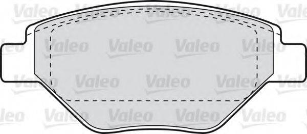 VALEO 598557 Комплект тормозных колодок, дисковый тормоз