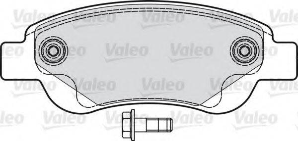 VALEO 598718 Комплект тормозных колодок, дисковый тормоз
