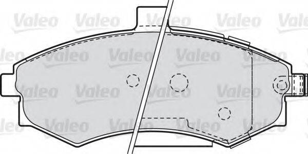 Комплект тормозных колодок, дисковый тормоз VALEO 598781