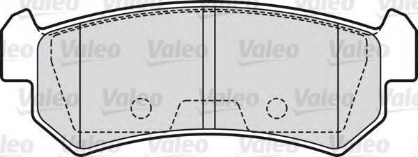 VALEO 598874 Комплект тормозных колодок, дисковый тормоз