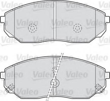 VALEO 598654 Комплект тормозных колодок, дисковый тормоз