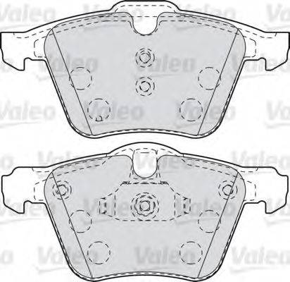 Комплект тормозных колодок, дисковый тормоз VALEO 601007