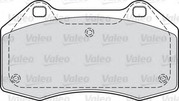 Комплект тормозных колодок, дисковый тормоз VALEO 598861