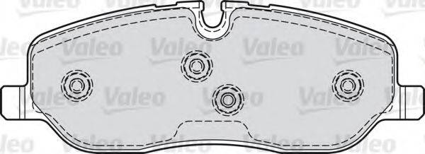 Комплект тормозных колодок, дисковый тормоз VALEO 598741