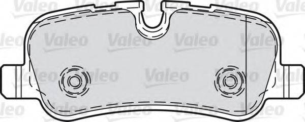 Комплект тормозных колодок, дисковый тормоз VALEO 598742