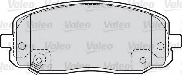 VALEO 598707 Комплект тормозных колодок, дисковый тормоз