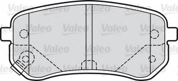 VALEO 598706 Комплект тормозных колодок, дисковый тормоз