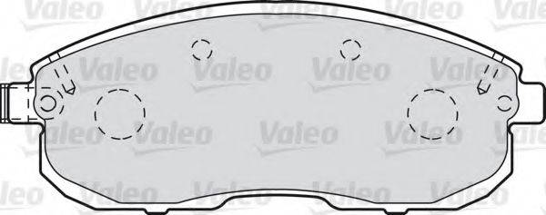 VALEO 601013 Комплект тормозных колодок, дисковый тормоз