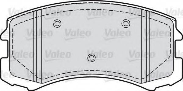 Комплект тормозных колодок, дисковый тормоз VALEO 598864