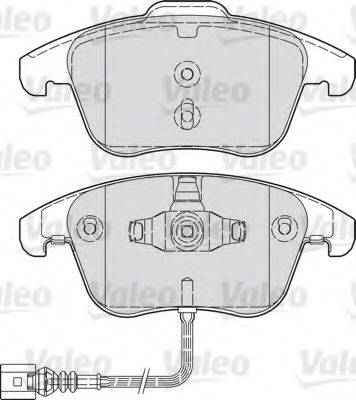 VALEO 601036 Комплект тормозных колодок, дисковый тормоз