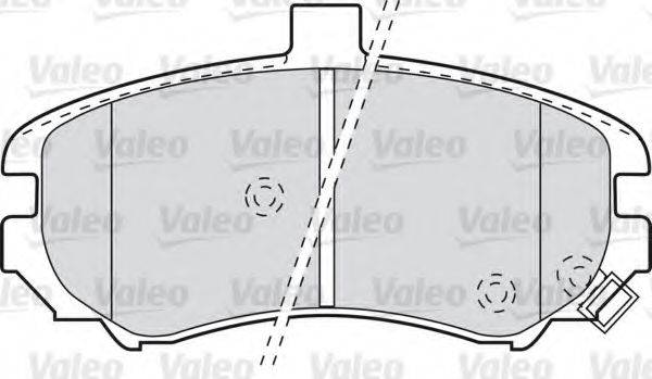 Комплект тормозных колодок, дисковый тормоз VALEO 598739