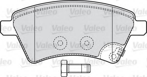 VALEO 598804 Комплект тормозных колодок, дисковый тормоз