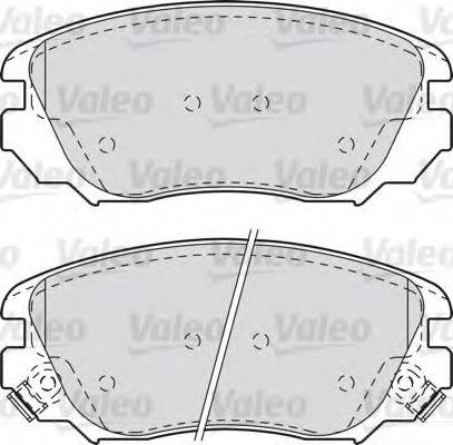 VALEO 601047 Комплект тормозных колодок, дисковый тормоз