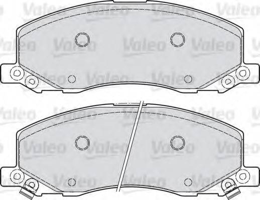Комплект тормозных колодок, дисковый тормоз VALEO 601048