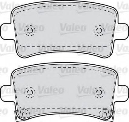 VALEO 601049 Комплект тормозных колодок, дисковый тормоз