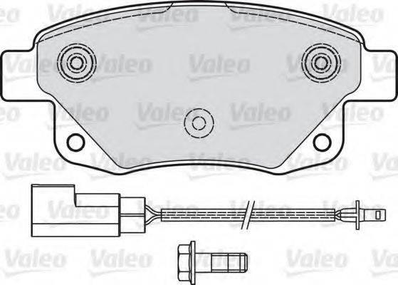 Комплект тормозных колодок, дисковый тормоз VALEO 541736