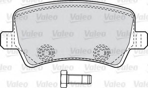 VALEO 598928 Комплект тормозных колодок, дисковый тормоз