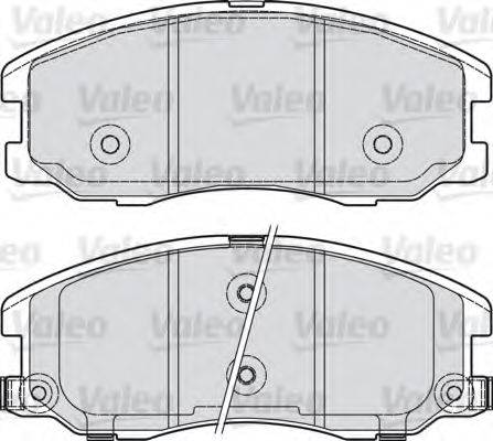 Комплект тормозных колодок, дисковый тормоз VALEO 598942