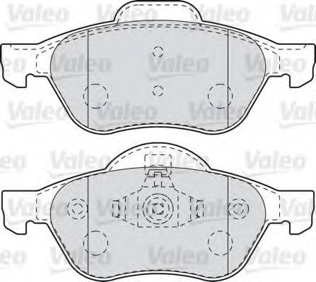 VALEO 601012 Комплект тормозных колодок, дисковый тормоз
