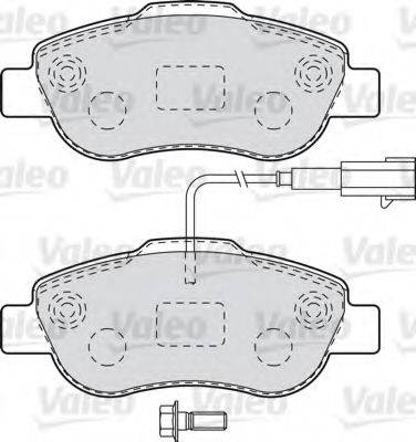 Комплект тормозных колодок, дисковый тормоз VALEO 601015