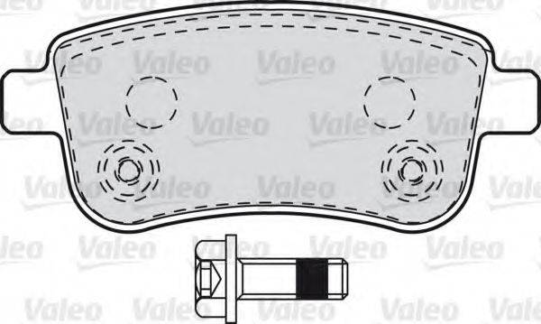 Комплект тормозных колодок, дисковый тормоз VALEO 601000
