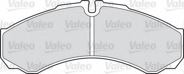 VALEO 541662 Комплект тормозных колодок, дисковый тормоз
