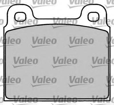 Комплект тормозных колодок, дисковый тормоз VALEO 597001