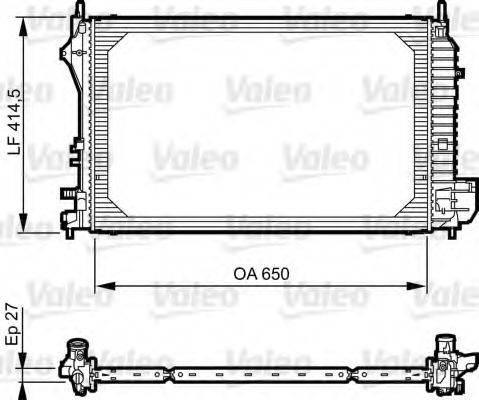 VALEO 735083 Радиатор, охлаждение двигателя