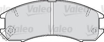 Комплект тормозных колодок, дисковый тормоз VALEO 598250