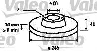 Тормозной диск VALEO 186292