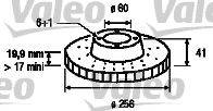 Тормозной диск VALEO 186282