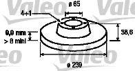Тормозной диск VALEO 186249