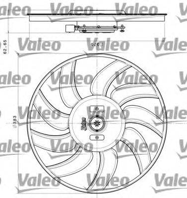 VALEO 696350 Вентилятор, охлаждение двигателя