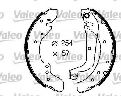 VALEO 554565 Комплект тормозных колодок