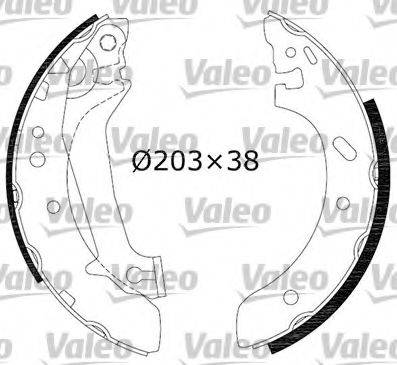 Комплект тормозных колодок VALEO 562632