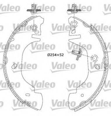 VALEO 554719 Комплект тормозных колодок