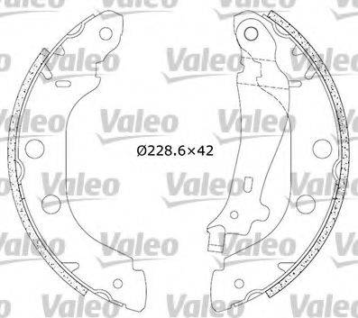 Комплект тормозных колодок VALEO 554639