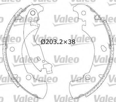 Комплект тормозных колодок VALEO 553900