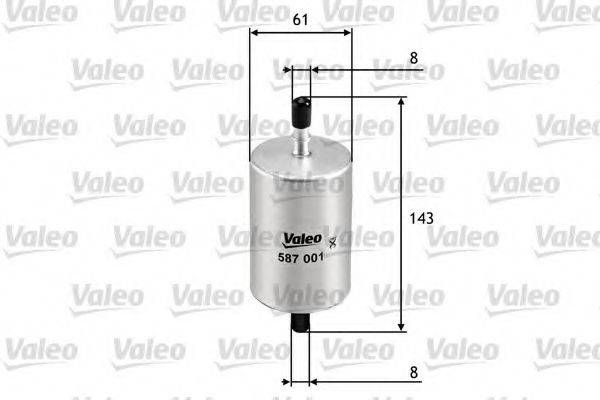 VALEO 587001 Топливный фильтр