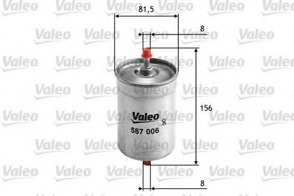 VALEO 587006 Топливный фильтр