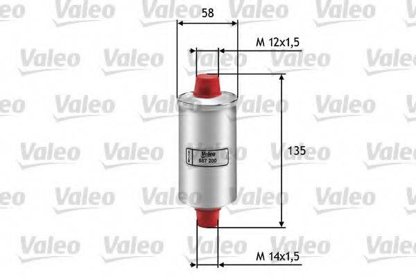 VALEO 587200 Топливный фильтр