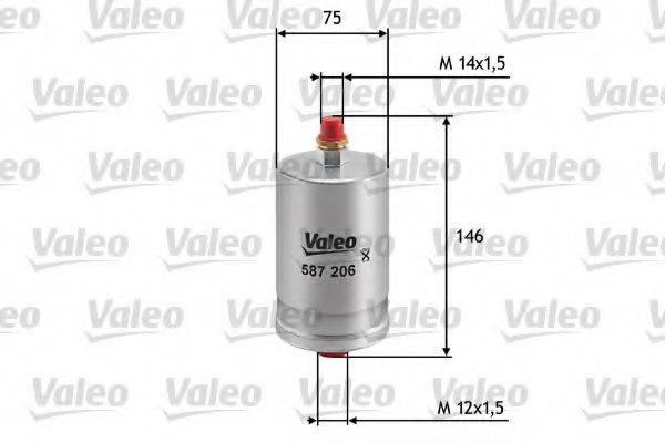 VALEO 587206 Топливный фильтр