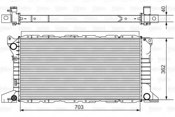 Радиатор, охлаждение двигателя VALEO 701525