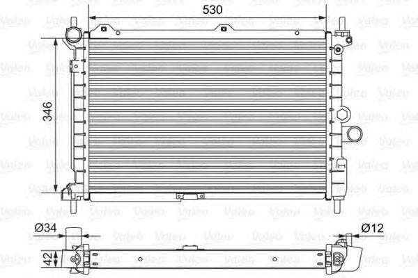 VALEO 701653 Радиатор, охлаждение двигателя
