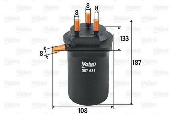VALEO 587531 Топливный фильтр