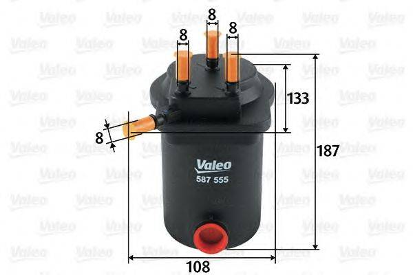 VALEO 587555 Топливный фильтр