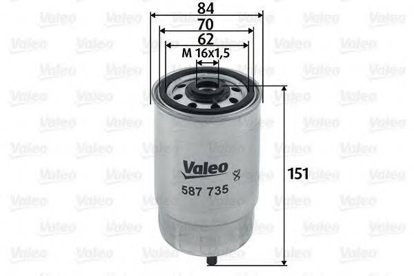 VALEO 587735 Топливный фильтр