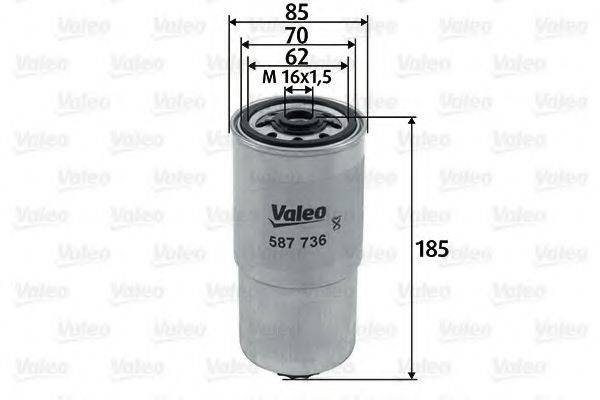VALEO 587736 Топливный фильтр