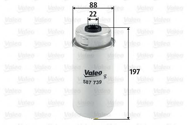 VALEO 587739 Топливный фильтр
